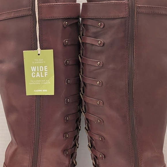 NWOT Gianni Bini Brown Over the Knee Boots Size 8 - Picture 4 of 15